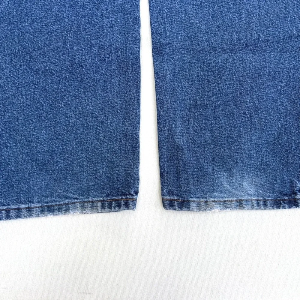 Wrangler 31MWZGK Relaxed Fit Jeans Mens 34x31 Blue‎ Denim Straight Leg Workwear